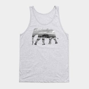 Elephant Safari Silhouette Tank Top